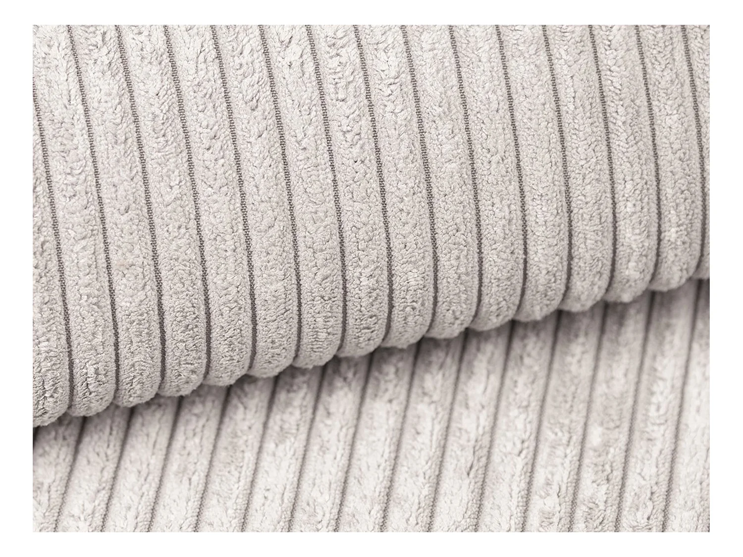 Sofá rinconera derecha de pana beige ZOMELA