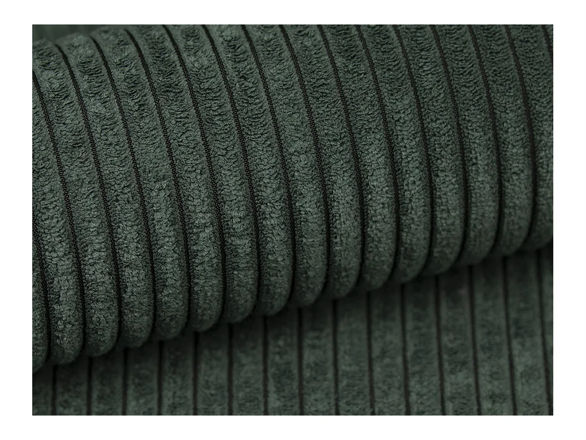 Ecksofa - Ecke rechts - Cord - Grün - Tannengrün - ERYNEL