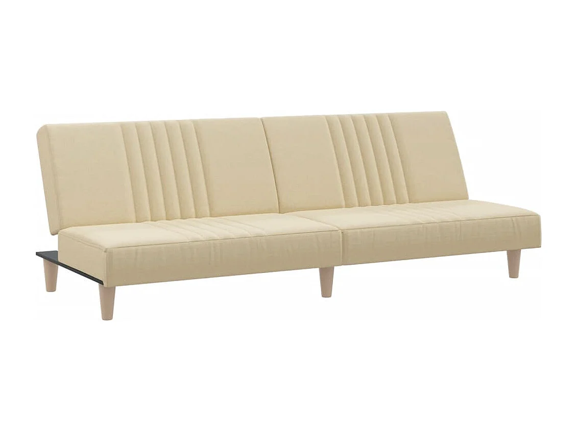 Canapé-lit crème tissu
