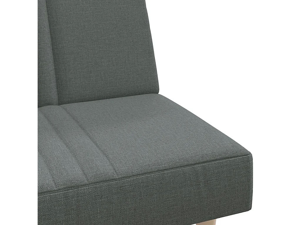 Canapé-lit gris foncé tissu