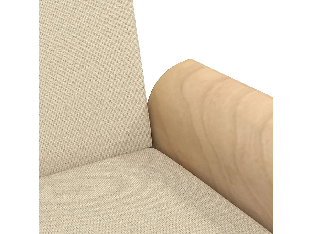 Sofá-cama com apoio de braços tecido cor creme