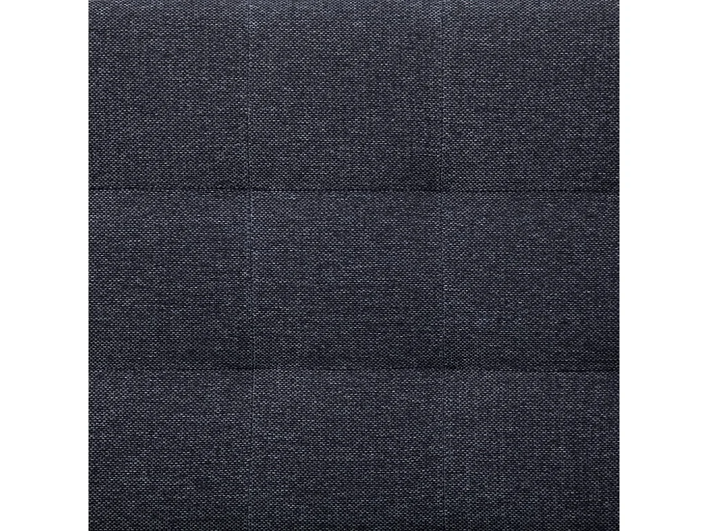Canapé d'angle convertible clic-clac 3 places en tissu gris foncé