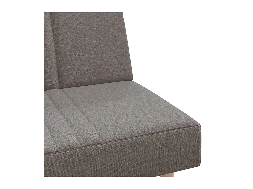 Canapé-lit taupe tissu