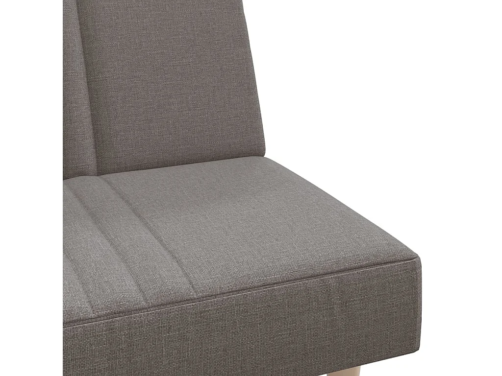 Canapé-lit taupe tissu