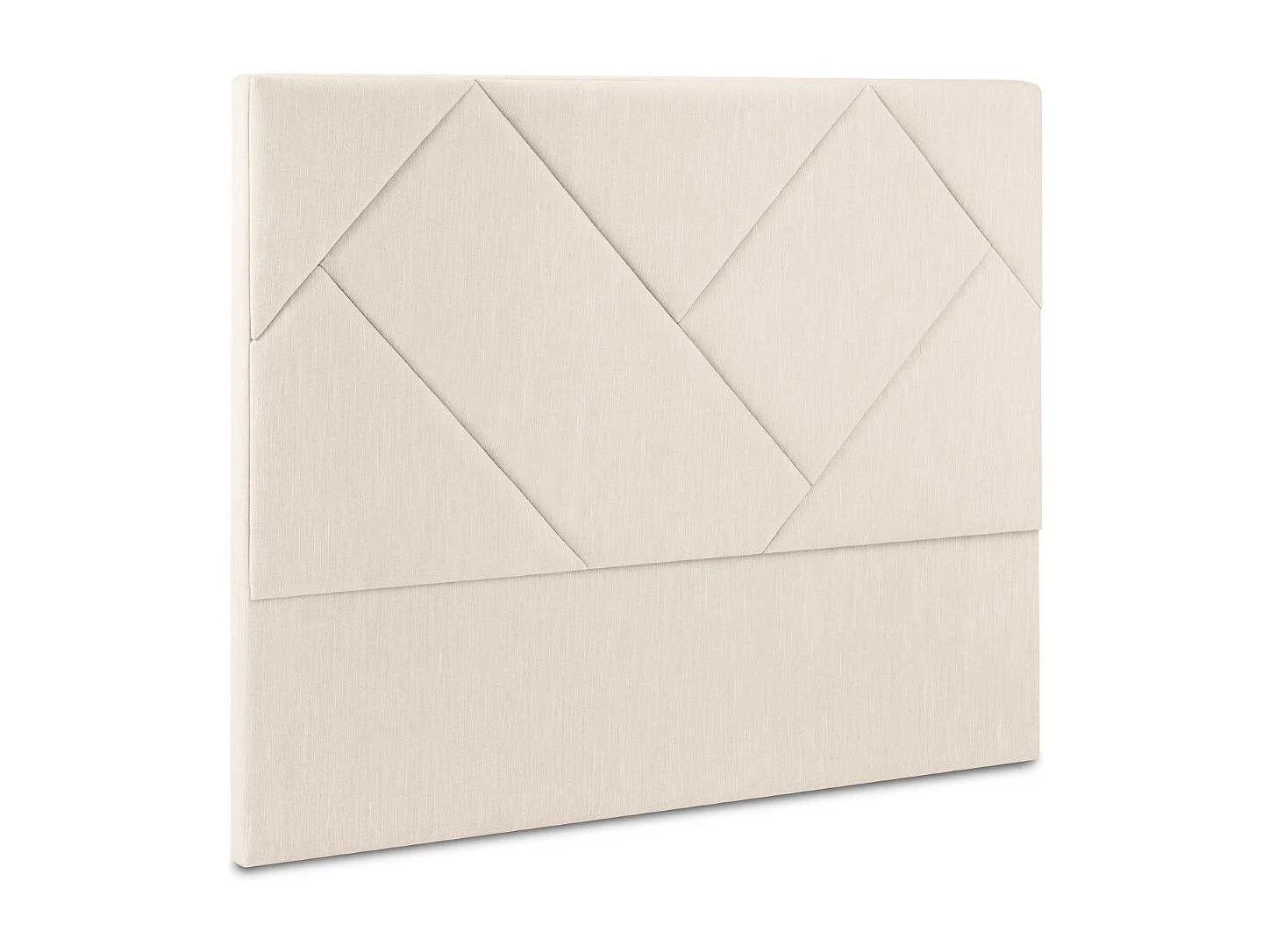 CXL by Christian Lacroix - Hoofdeinde "Alpilles" 200x120cm, Structurele stof, Lichtbeige - 200x8x120cm