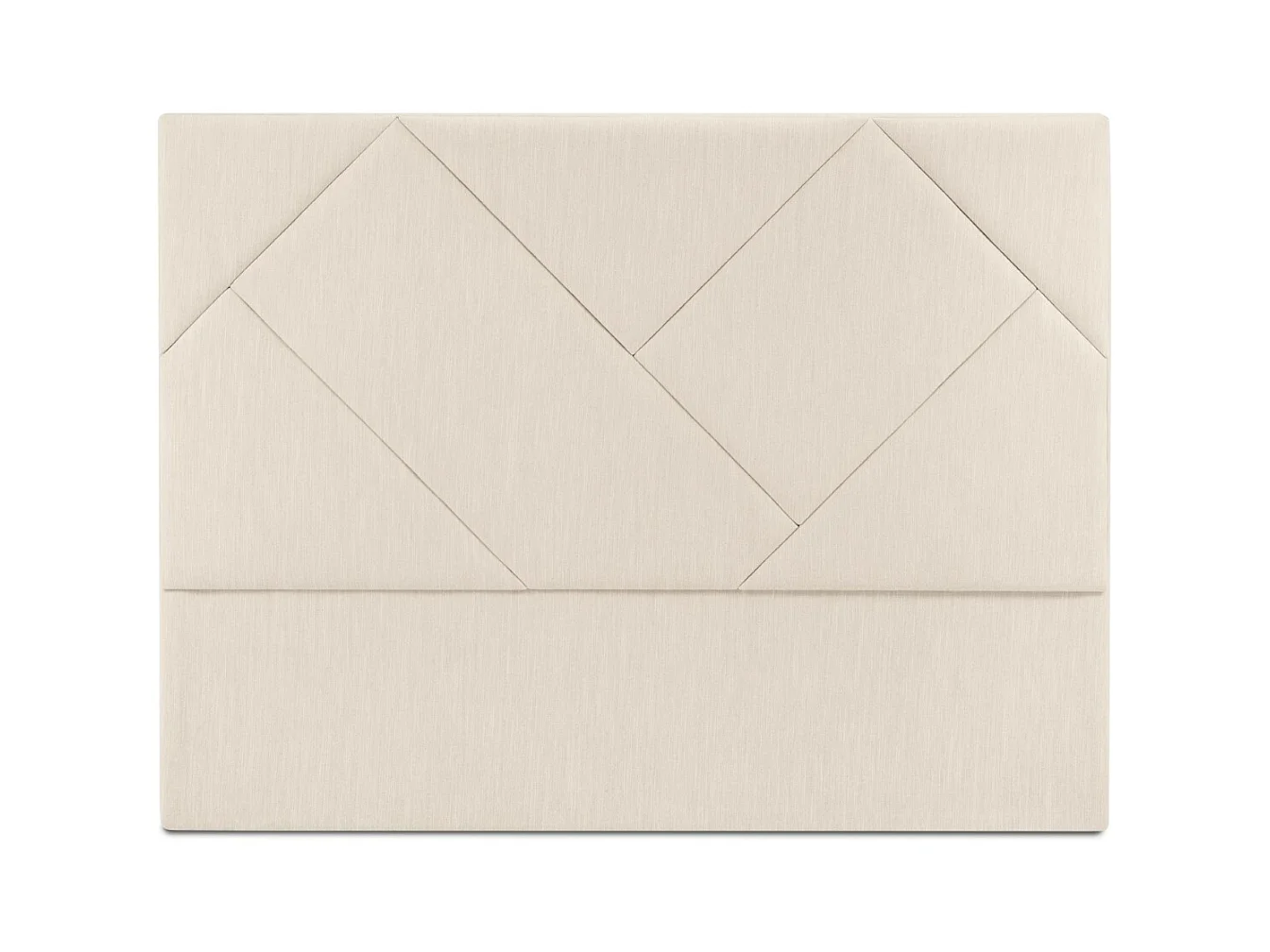 CXL by Christian Lacroix - Tête de lit "Alpilles" 200x120cm en tissu structurel beige clair - 200x8x120cm