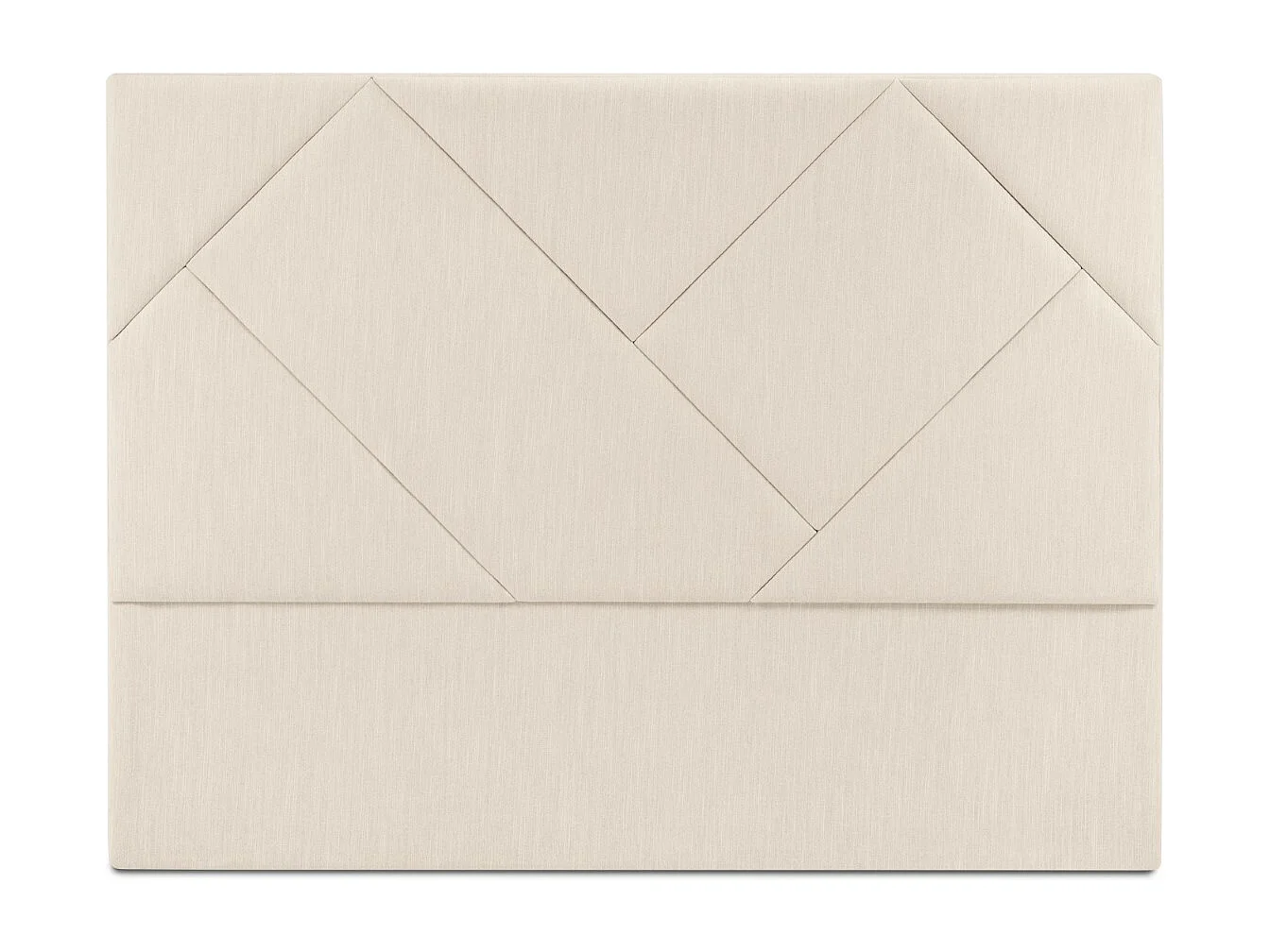 CXL by Christian Lacroix - Tête de lit "Alpilles" 200x120cm en tissu structurel beige clair - 200x8x120cm