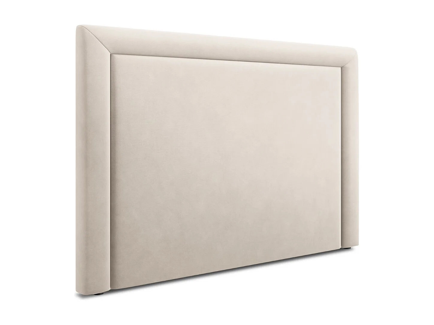 CXL by Christian Lacroix - Tête de lit "Marie" 200x120cm en velours beige clair - 200x8x120cm