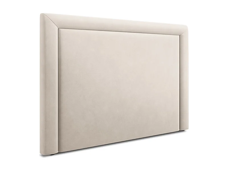 CXL by Christian Lacroix - Cabecero "Marie" 200x120cm de terciopelo beige claro - 200x8x120cm