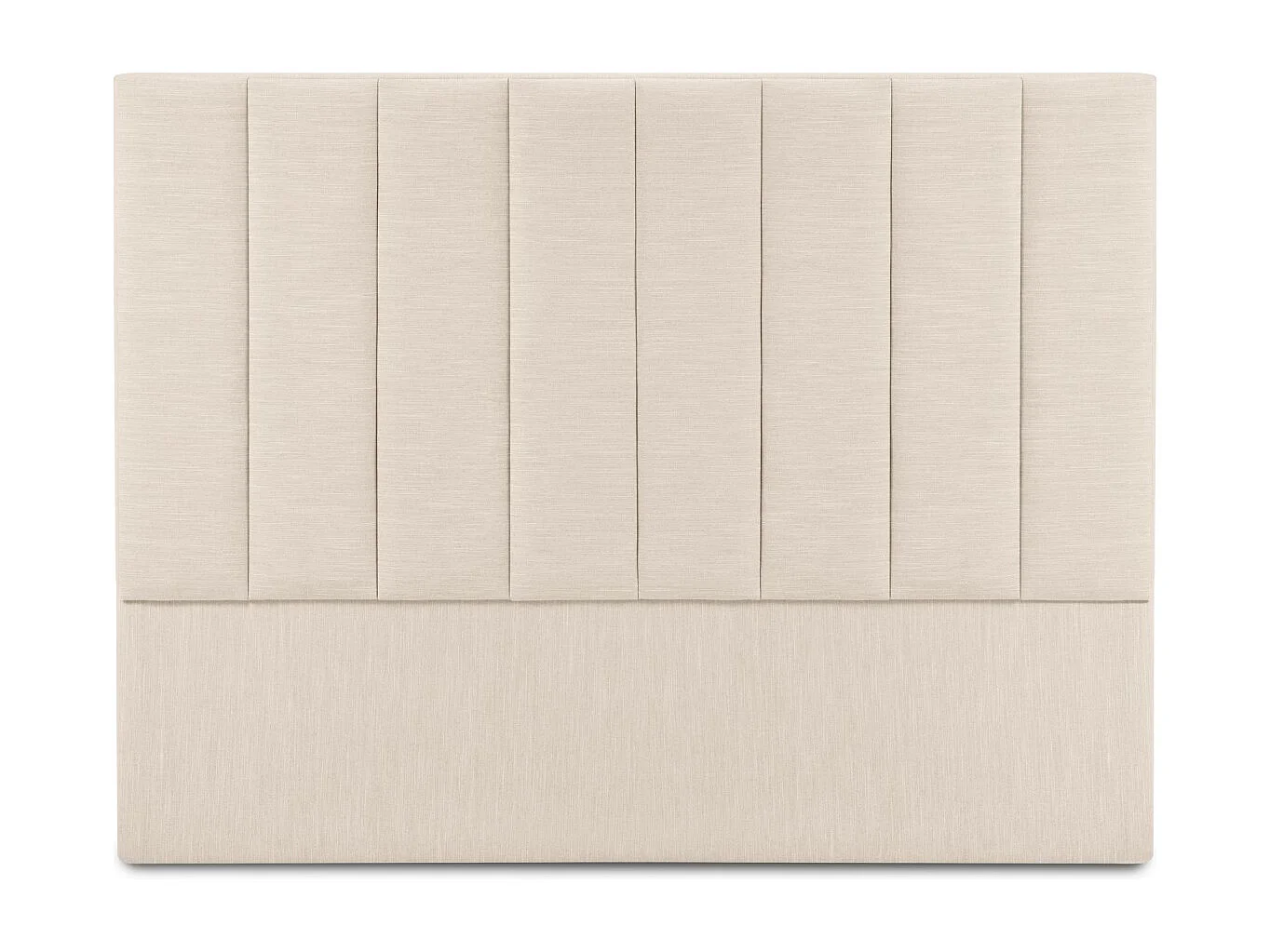 CXL by Christian Lacroix - Tête de lit "Camargue" 200x120cm en tissu structurel beige clair - 200x8x120cm