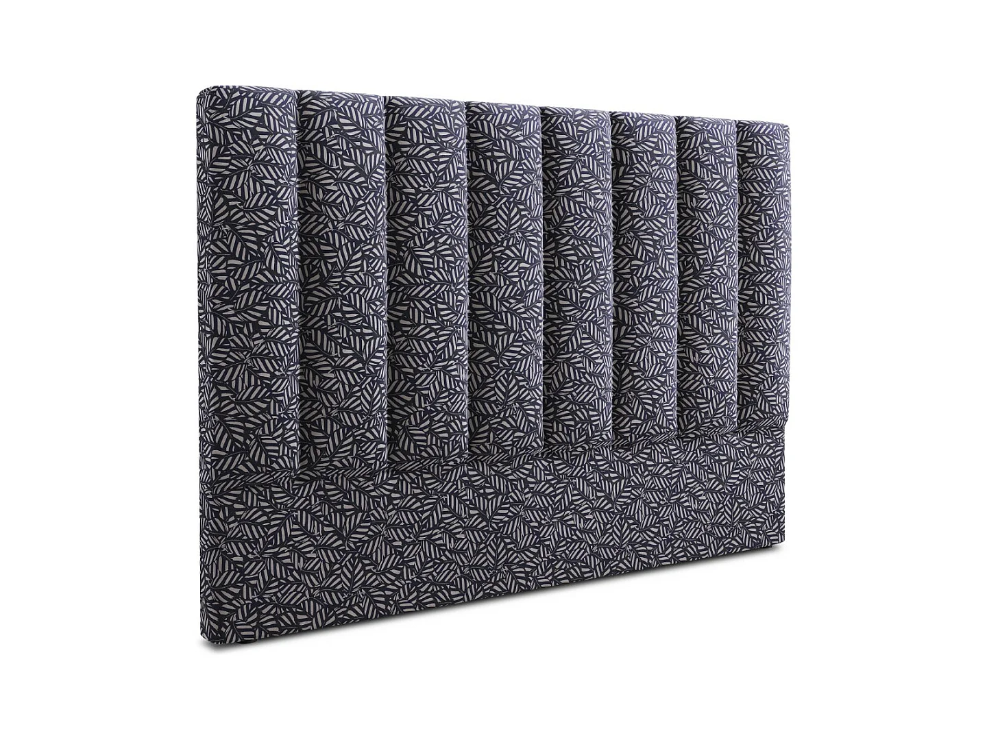 CXL by Christian Lacroix - Tête de lit "Camargue" 200x120cm en velours motif bleu marine - 200x8x120cm