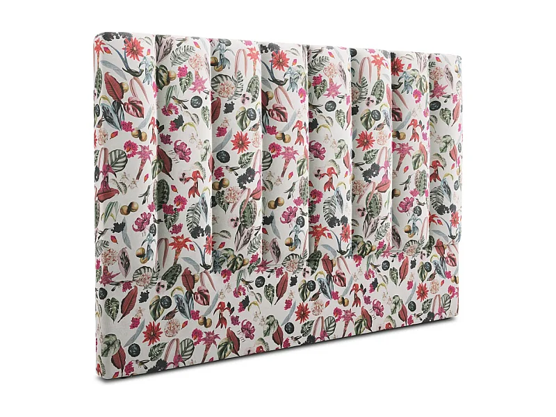 CXL by Christian Lacroix - Tête de lit "Camargue" 200x120cm en velours motif tropical - 200x8x120cm