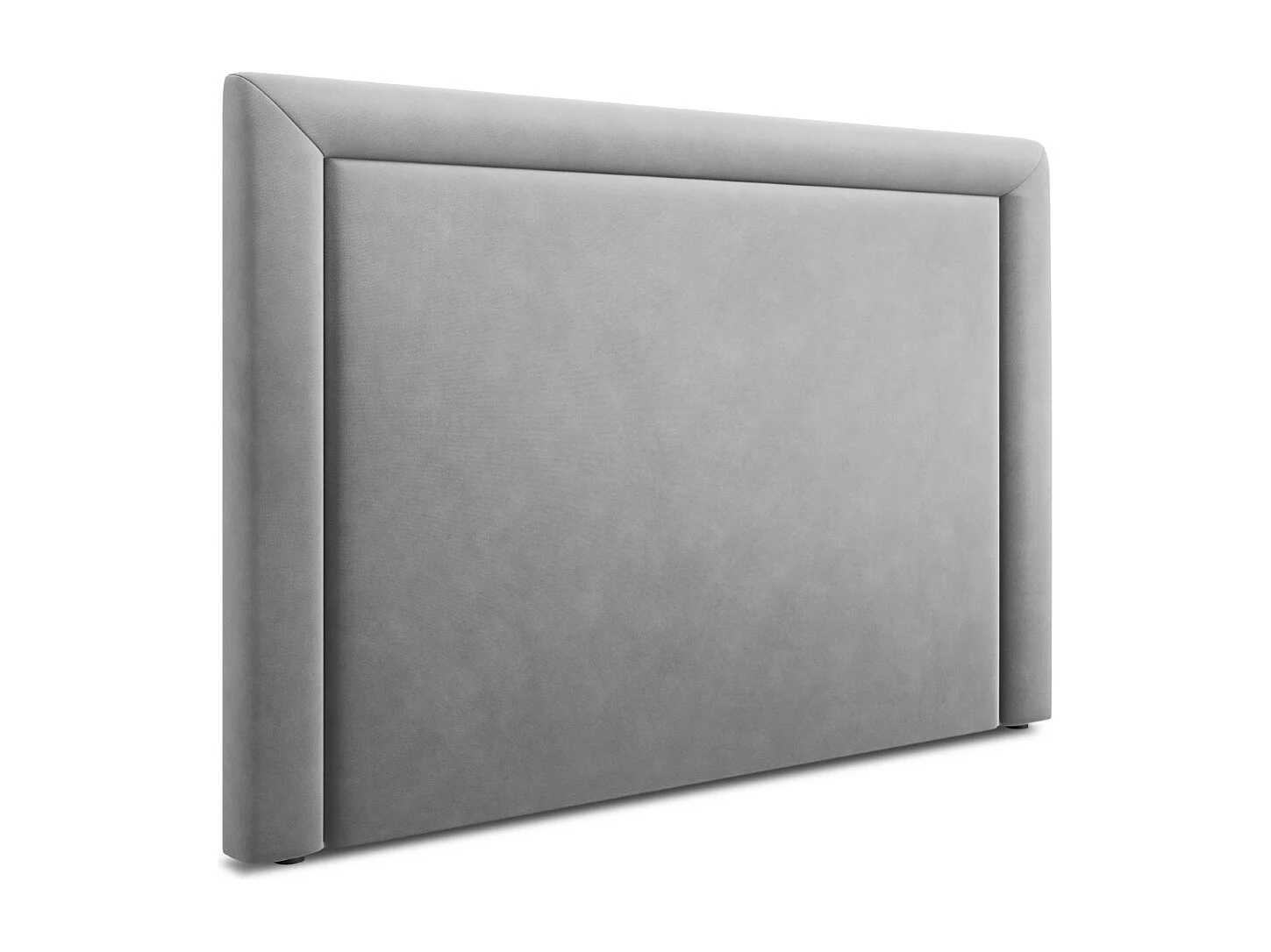 CXL by Christian Lacroix - Cabecero "Marie" 200x120cm de terciopelo gris claro - 200x8x120cm