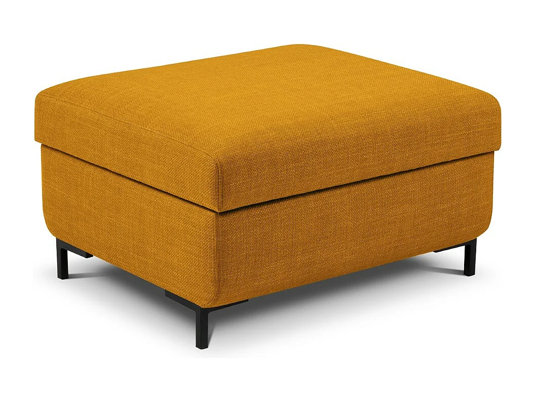 CXL by Christian Lacroix - Pouf con contenitore "Yanis" in tessuto strutturato oro - 87x72x46cm