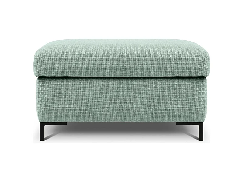 CXL by Christian Lacroix - Pouf mit Kasten "Yanis" Sitzer aus strukturiertem Stoff minze - 87x72x46cm