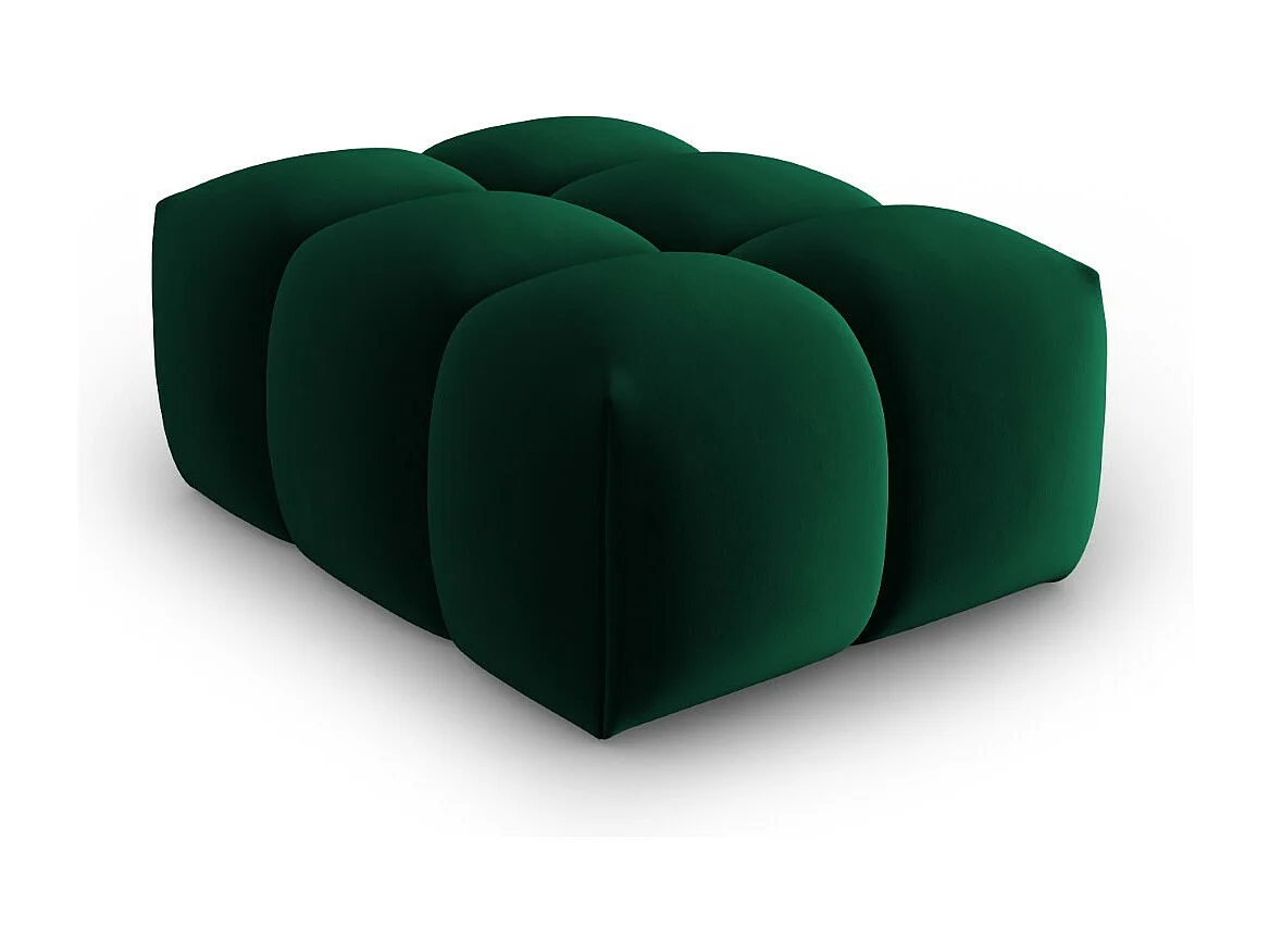 CXL by Christian Lacroix - Pouf "Lorella" in velluto verde bottiglia - 85x60x40cm