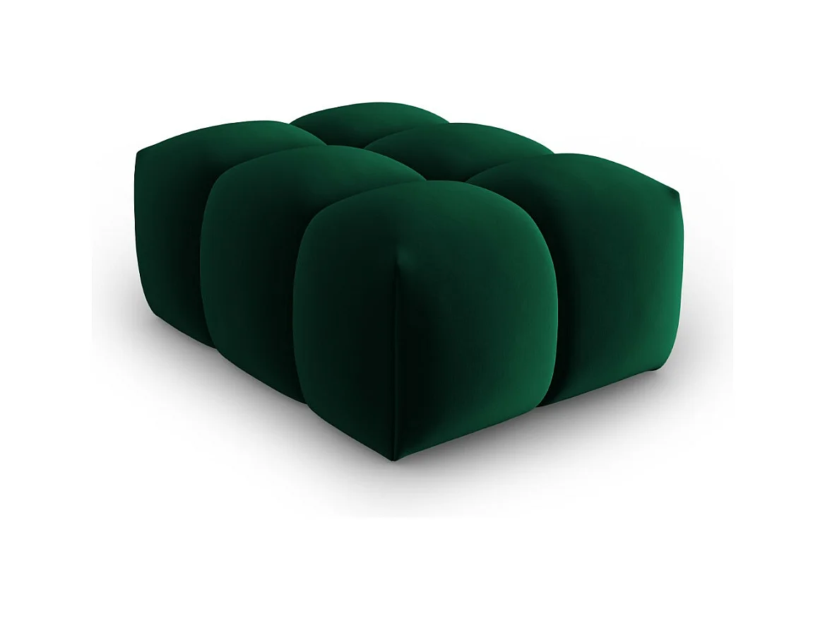 CXL by Christian Lacroix - Poef "Lorella" Flueel, Flessengroen - 85x60x40cm