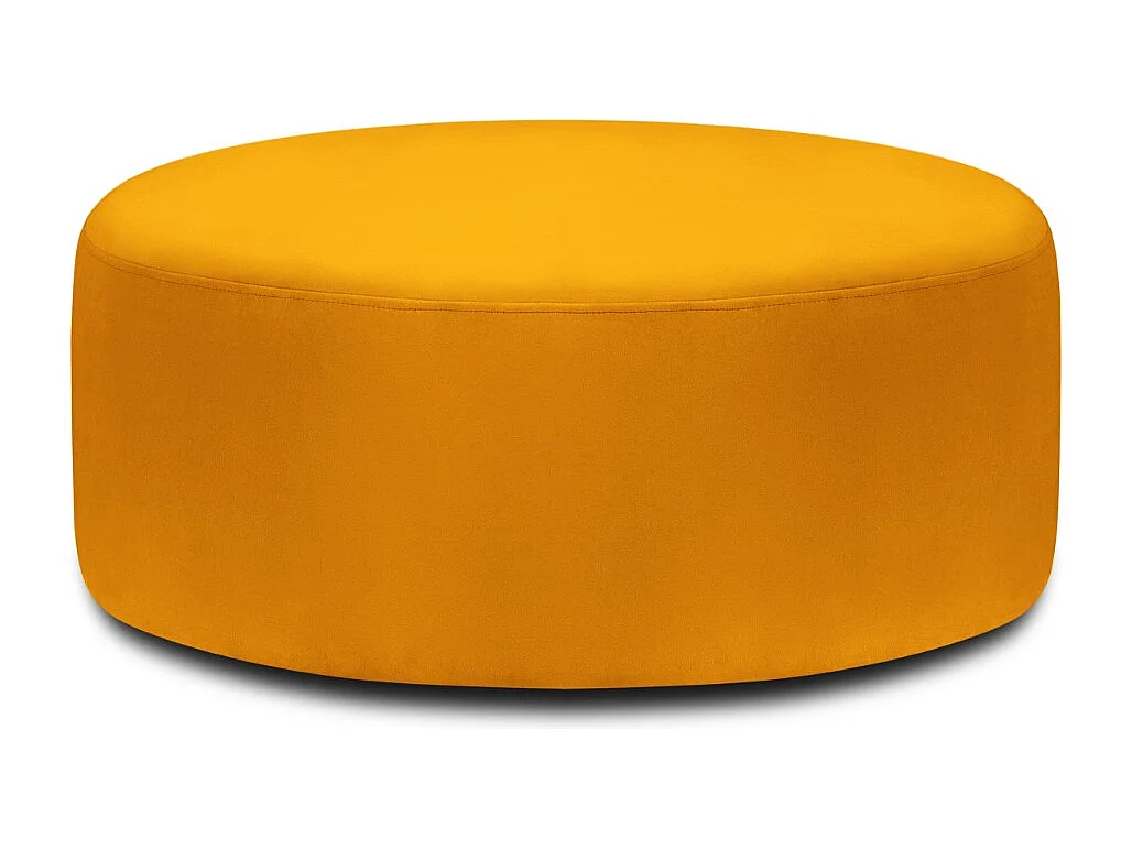 CXL by Christian Lacroix - Drehpouf "Adam" Sitzer aus Samt gelb - 80x80x36cm