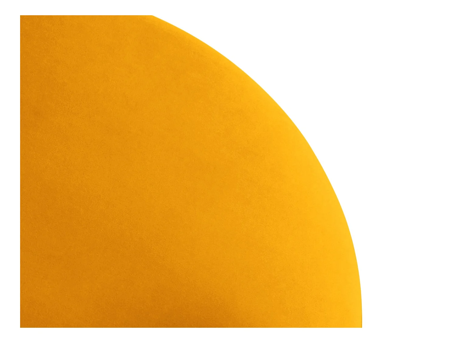 CXL by Christian Lacroix - Draaibare poef "Adam" Flueel, GEEL - 80x80x36cm