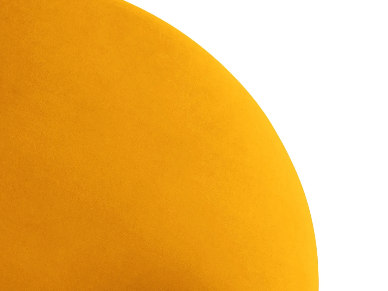 CXL by Christian Lacroix - Pufe giratório "Adam" em veludo amarelo - 80x80x36cm