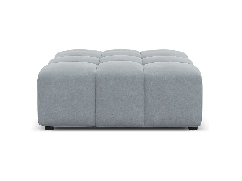 CXL by Christian Lacroix - Pouf "Luc" Sitzer aus Samt hellblau - 80x102x40cm