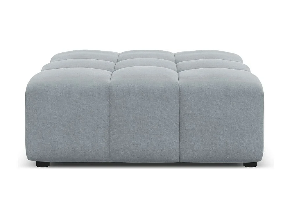 CXL by Christian Lacroix - Pufe "Luc" em veludo azul claro - 80x102x40cm