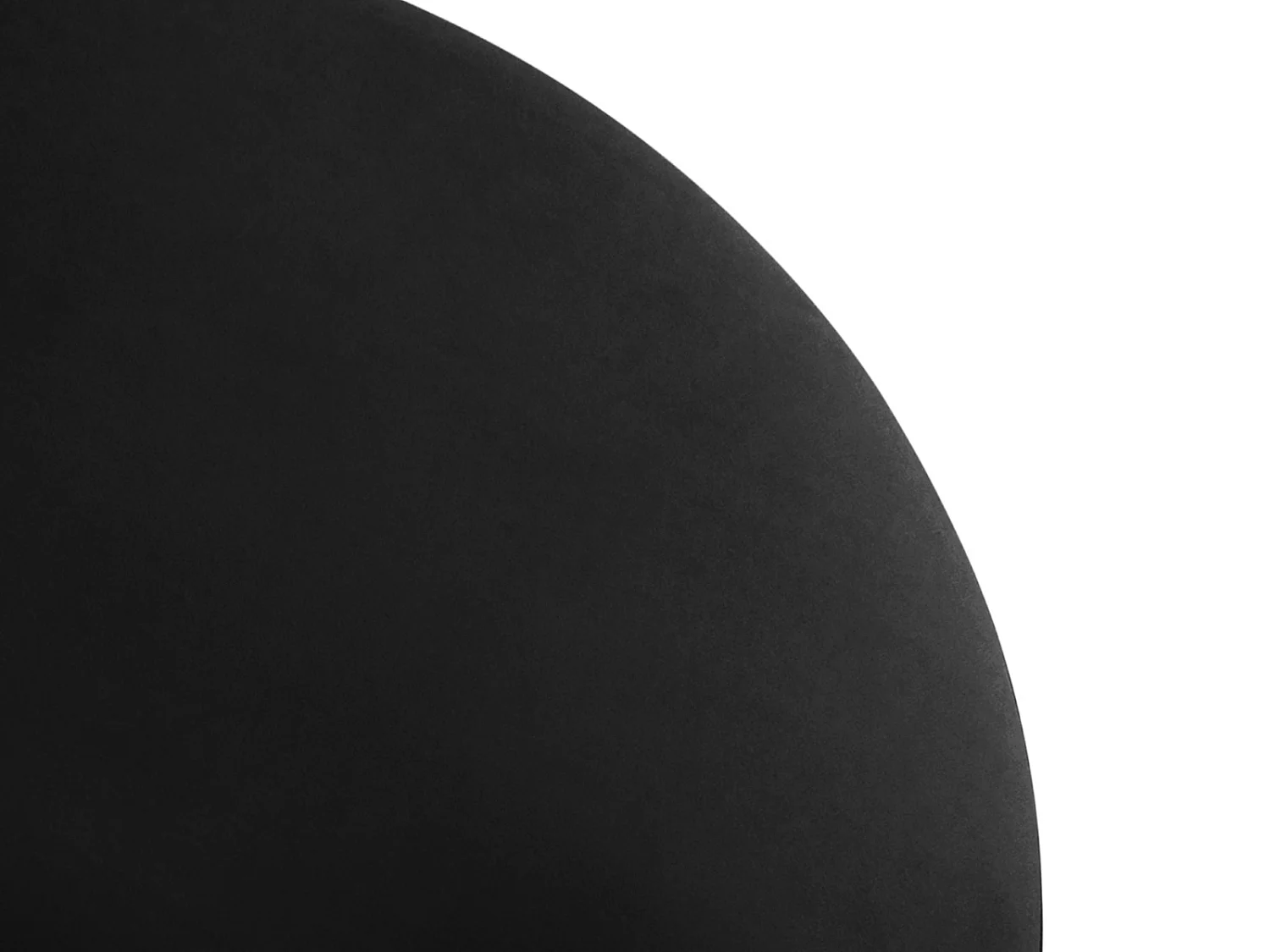 CXL by Christian Lacroix - Pouf pivotant "Adam" en velours noir - 80x80x36cm