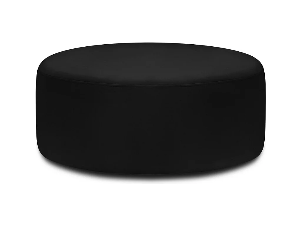 CXL by Christian Lacroix - Pouf pivotant "Adam" en velours noir - 80x80x36cm