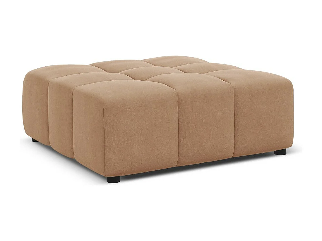 CXL by Christian Lacroix - Pouf "Luc" Sitzer aus Samt dunkelbeige - 80x102x40cm