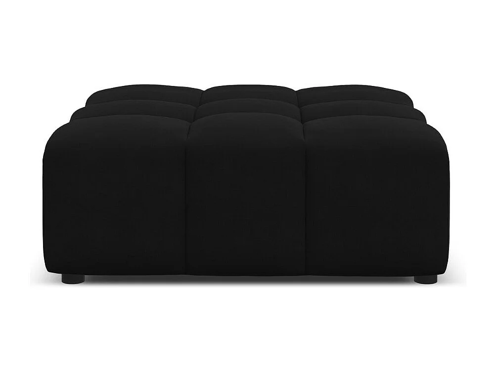 CXL by Christian Lacroix - Pufe "Luc" em veludo preto - 80x102x40cm