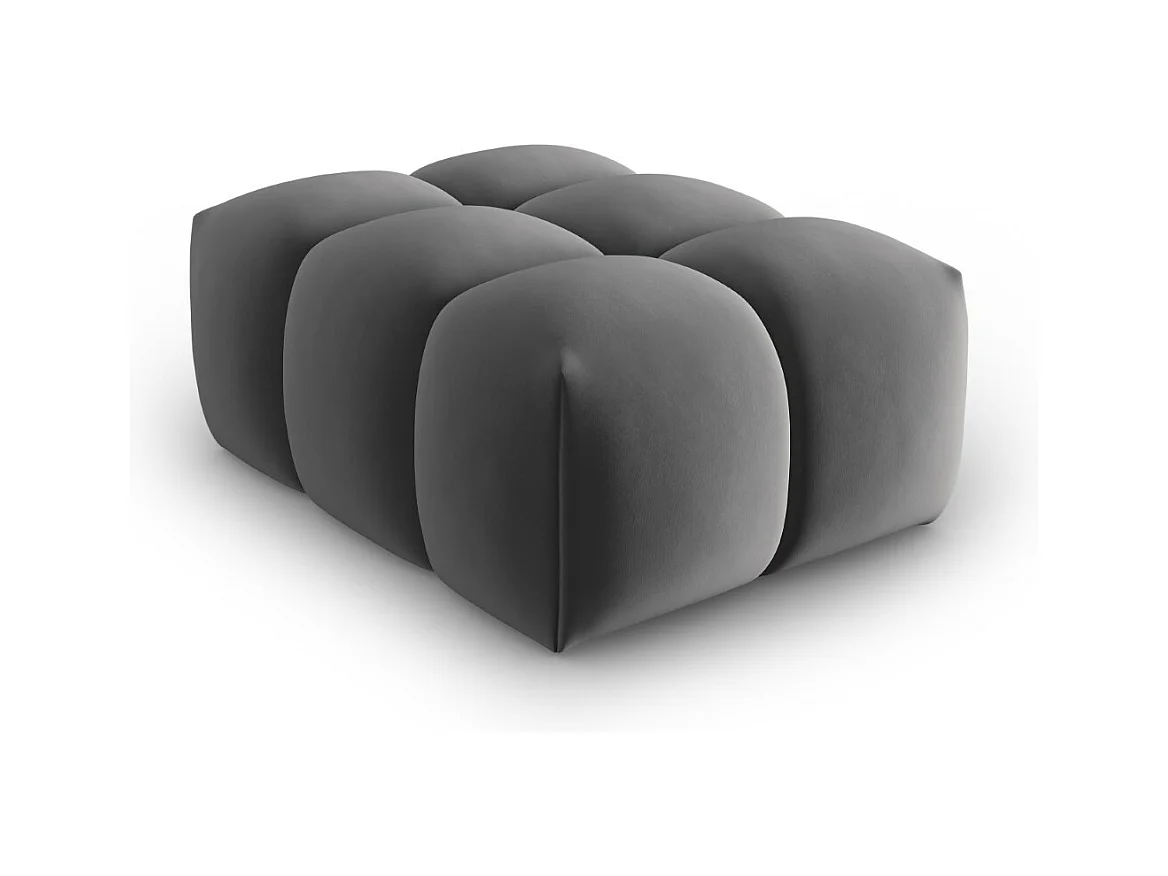 CXL by Christian Lacroix - Poef "Lorella" Flueel, Cement - 85x60x40cm