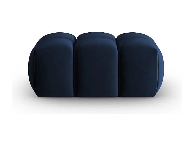 CXL by Christian Lacroix - Puf "Lorella" de terciopelo azul regio - 85x60x40cm