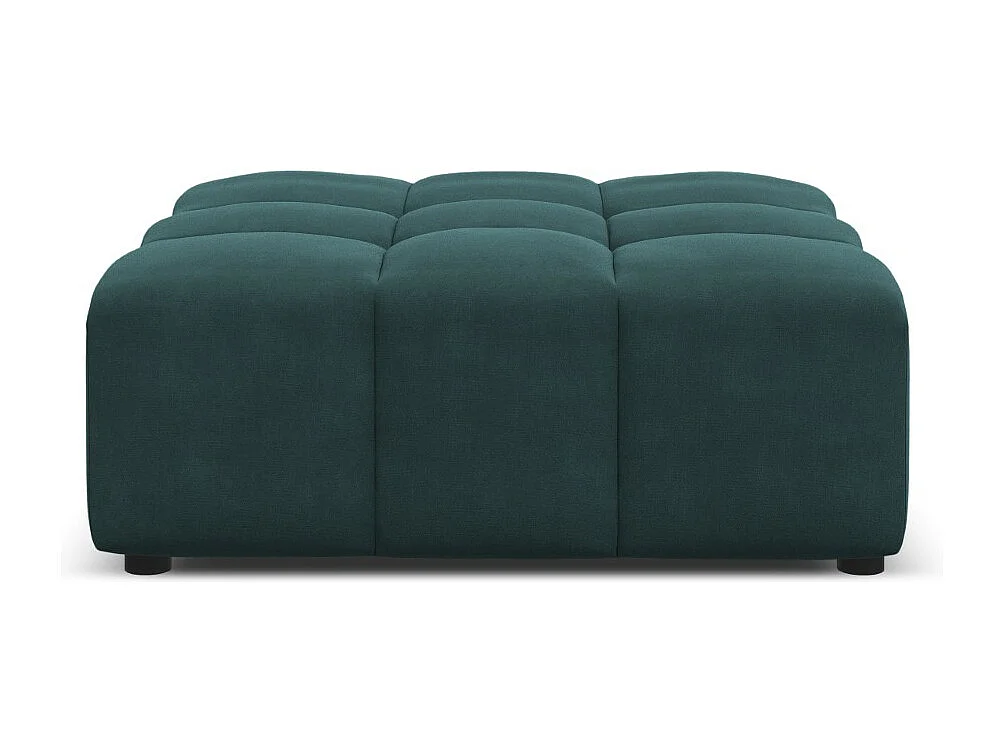 CXL by Christian Lacroix - Puf "Luc" de terciopelo petróleo - 80x102x40cm