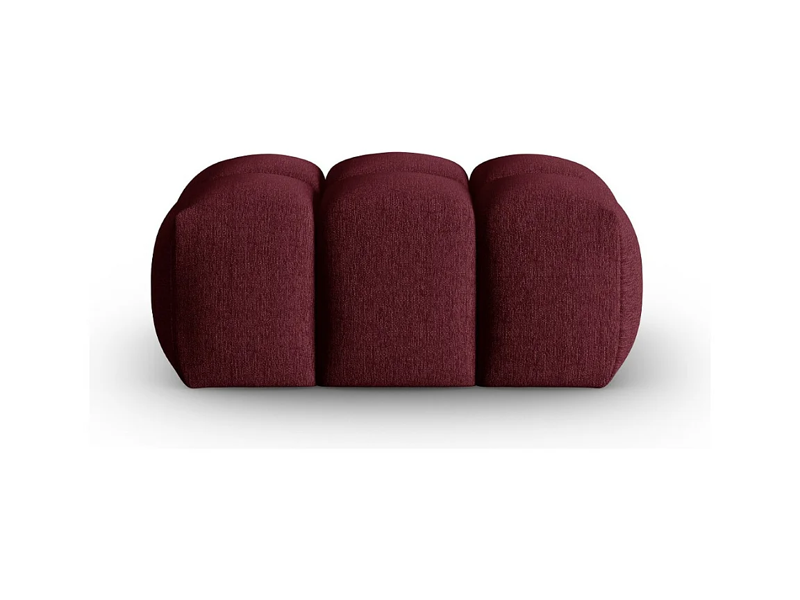 CXL by Christian Lacroix - Pouf "Lorella" en tissu structurel bordeaux - 85x60x40cm