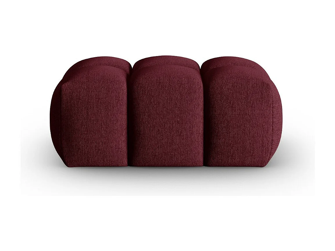 CXL by Christian Lacroix - Pouf "Lorella" en tissu structurel bordeaux - 85x60x40cm