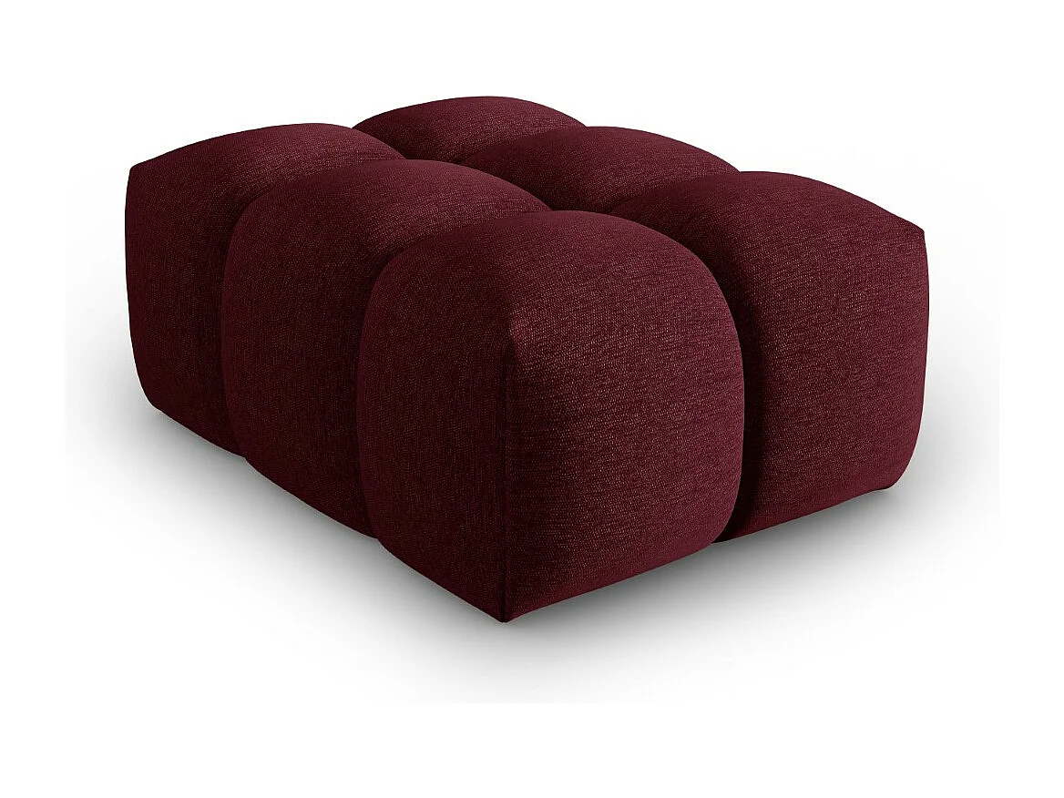 CXL by Christian Lacroix - Pouf "Lorella" en tissu structurel bordeaux - 85x60x40cm