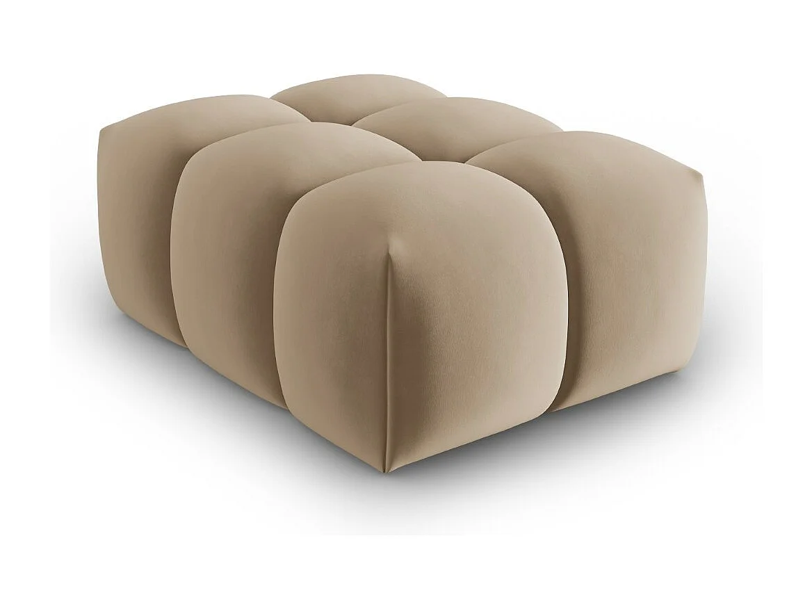 CXL by Christian Lacroix - Puf, "Lorella" welur, piasek - 85x60x40cm