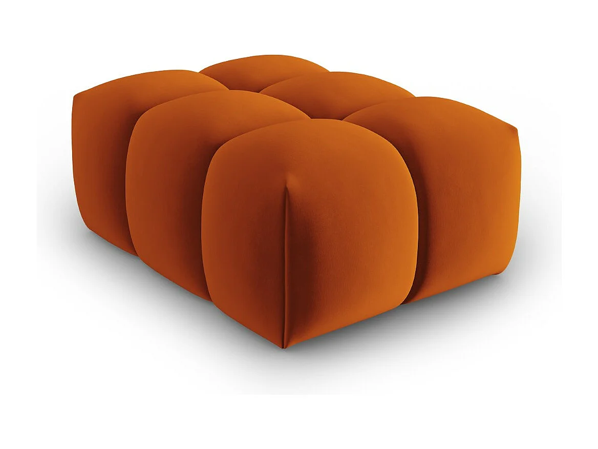 CXL by Christian Lacroix - Pouf "Lorella" aus Samt terrakotta - 85x60x40cm