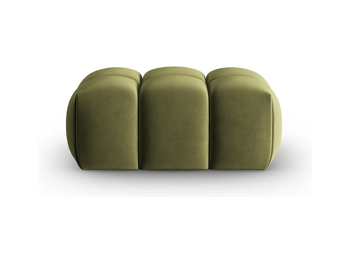 CXL by Christian Lacroix - Pouf "Lorella" en velours vert clair - 85x60x40cm