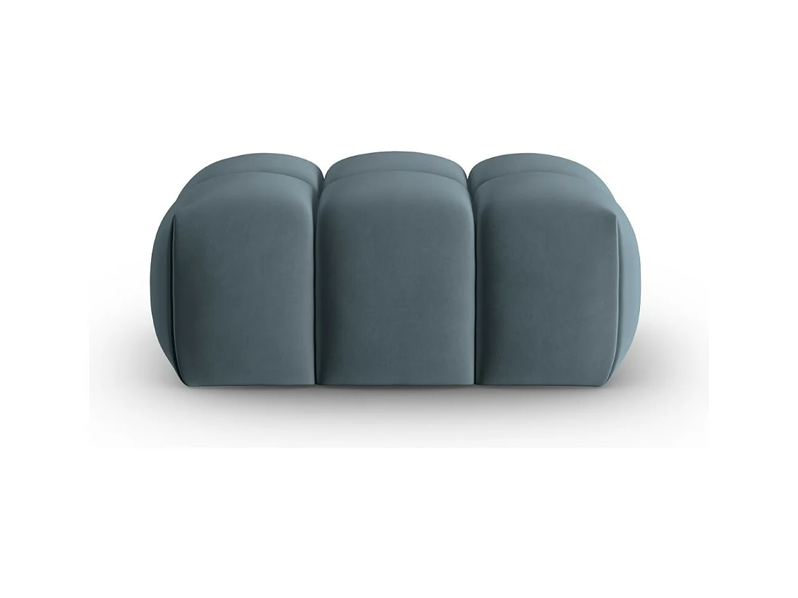 CXL by Christian Lacroix - Pouf "Lorella" en velours bleu pastel - 85x60x40cm