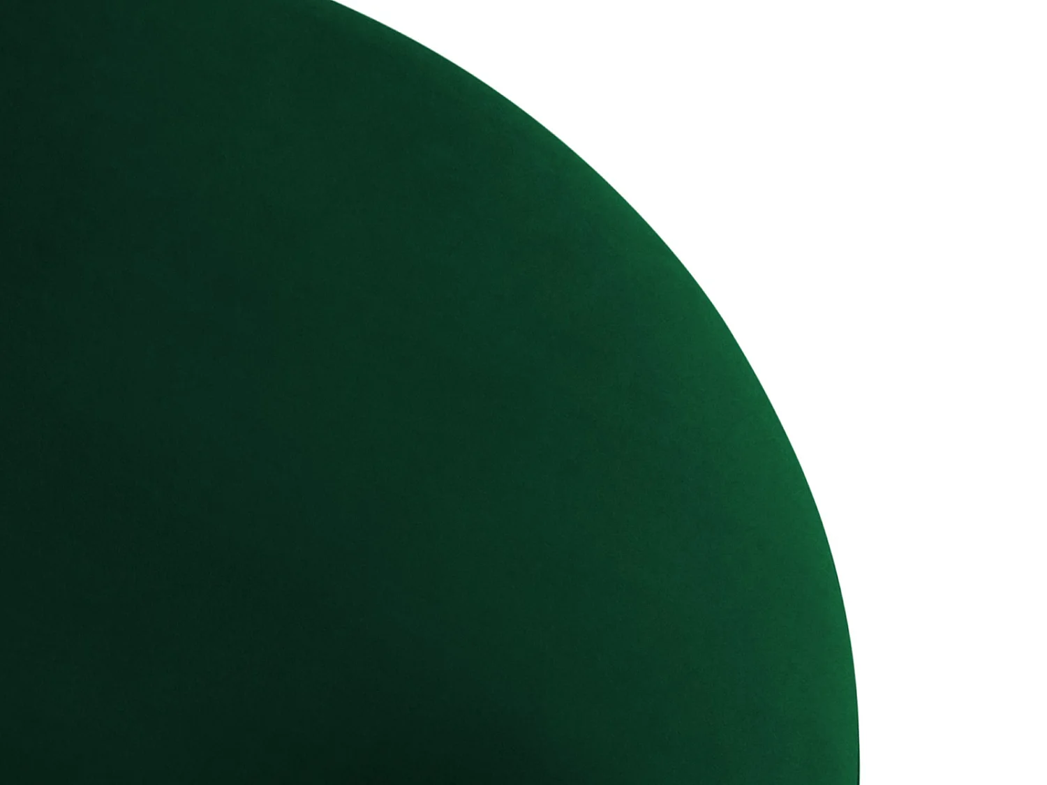 CXL by Christian Lacroix - Pufe giratório "Adam" em veludo verde garrafa - 80x80x36cm