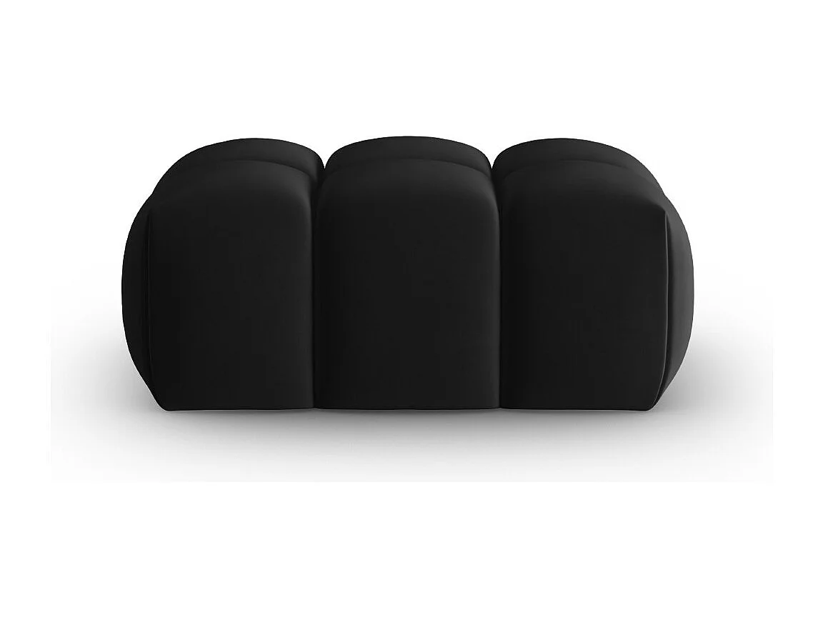 CXL by Christian Lacroix - Pouf "Lorella" en velours noir - 85x60x40cm