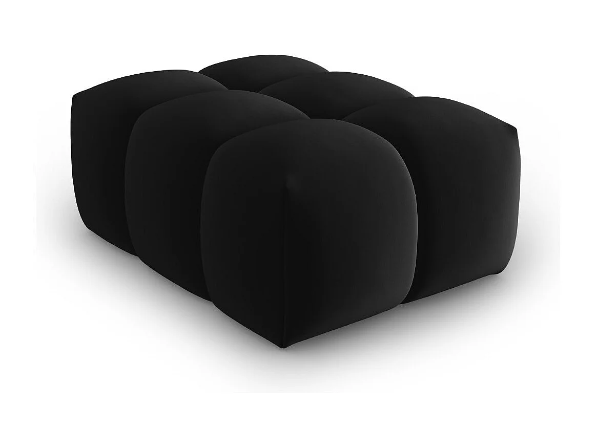 CXL by Christian Lacroix - Pouf "Lorella" en velours noir - 85x60x40cm