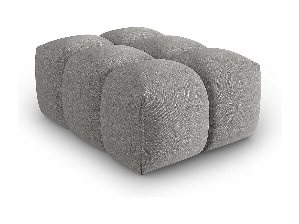 CXL by Christian Lacroix - Pouf "Lorella" in tessuto strutturato beige scuro - 85x60x40cm