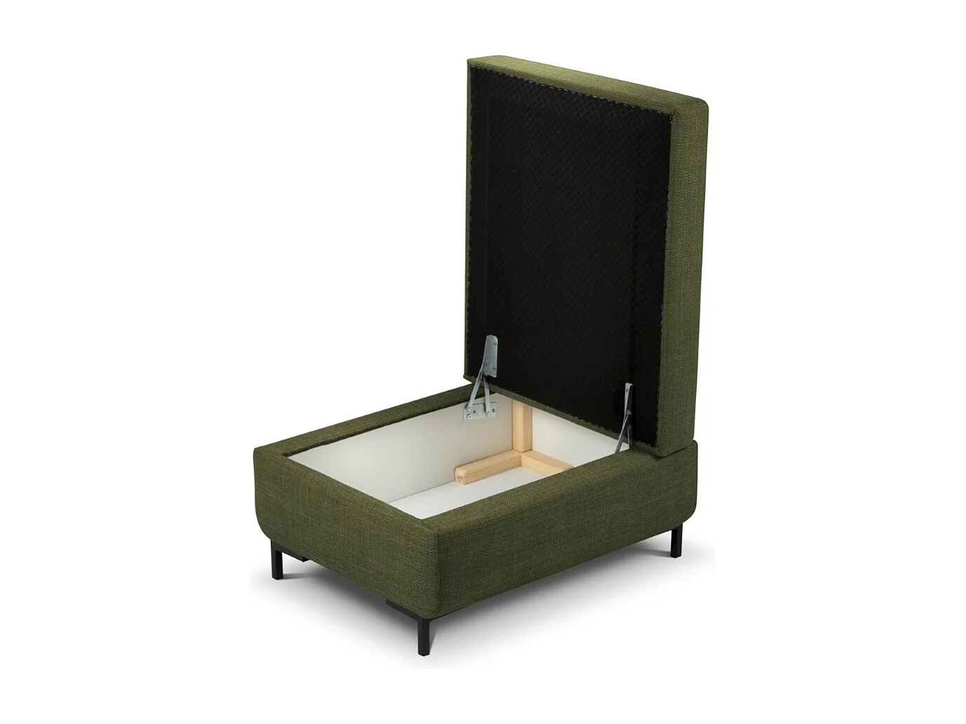 CXL by Christian Lacroix - Poef met borst "Yanis" Structurele stof, Groente - 87x72x46cm