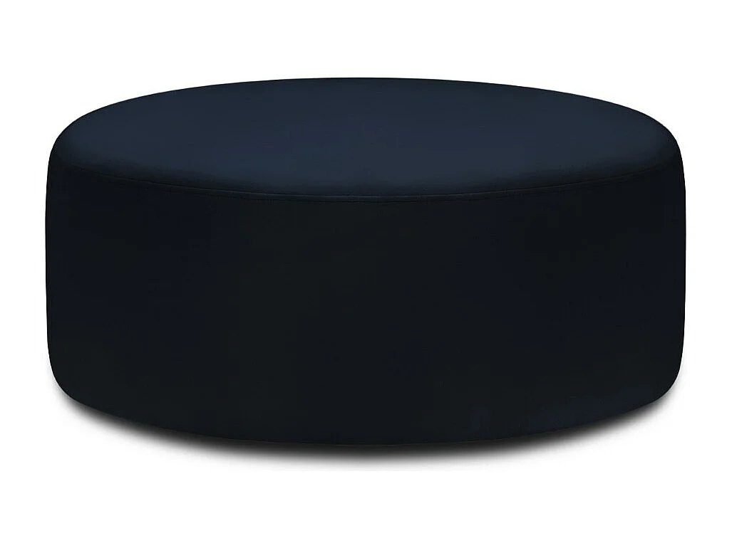 CXL by Christian Lacroix - Pouf girevole "Adam" in velluto blu reale - 80x80x36cm