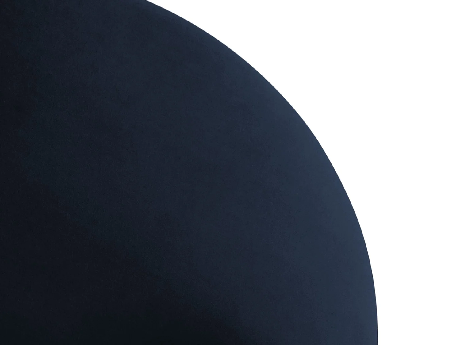 CXL by Christian Lacroix - Pufe giratório "Adam" em veludo azul real - 80x80x36cm