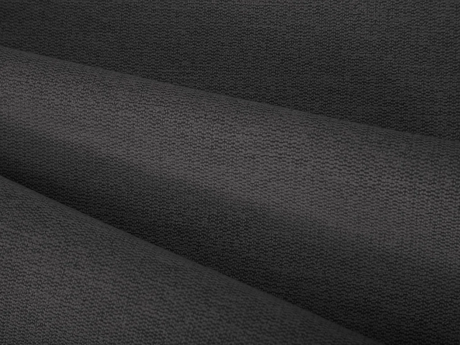 CXL by Christian Lacroix - Cama con cabecero y baúl "Aude" 200x200cm de tejido estructural gris oscuro - 216x222x103cm