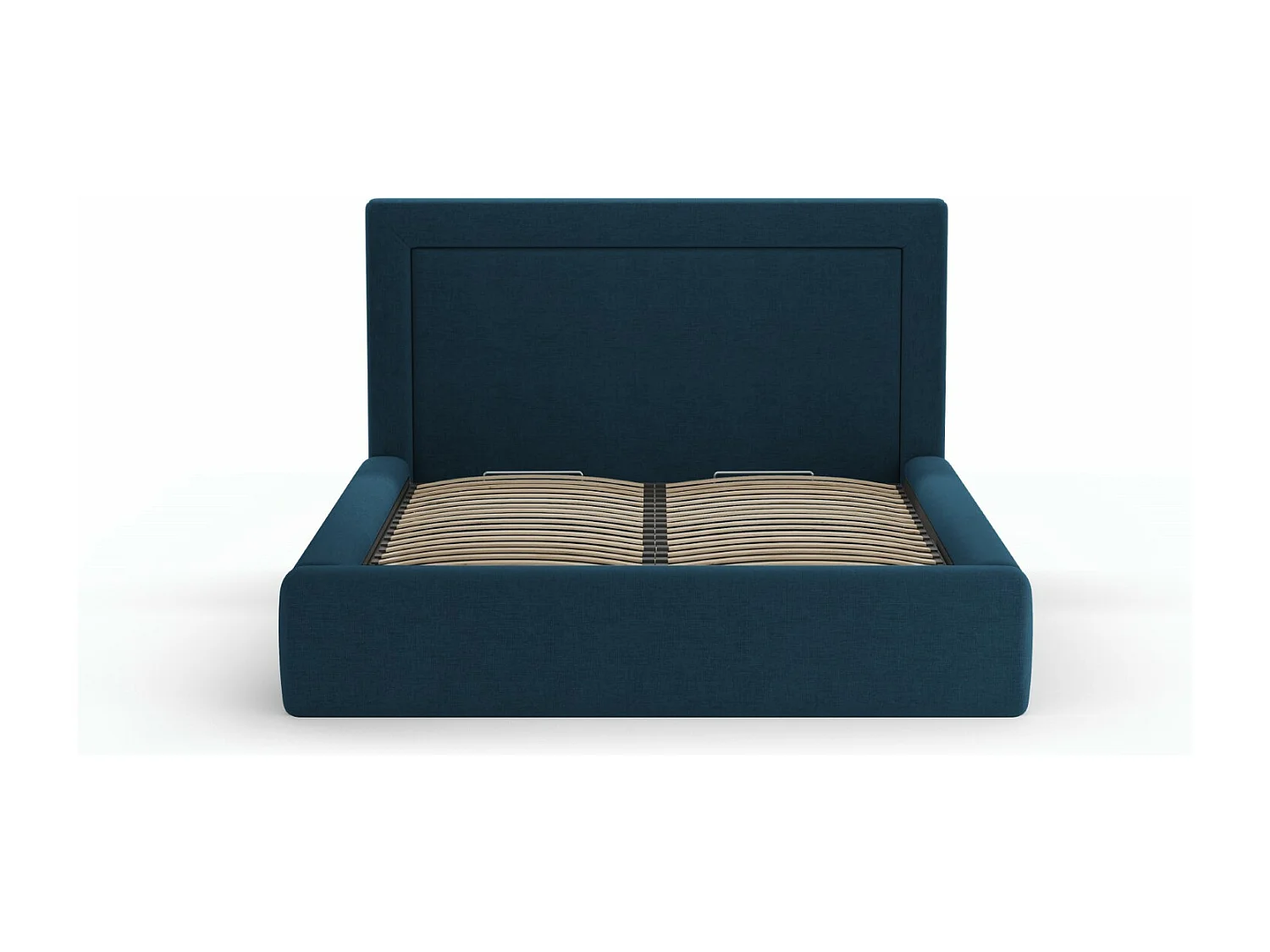 CXL by Christian Lacroix - Opbergbed met hoofdeinde "Valerie" 200x200cm, Chenille, Marineblauw - 230x225x120cm