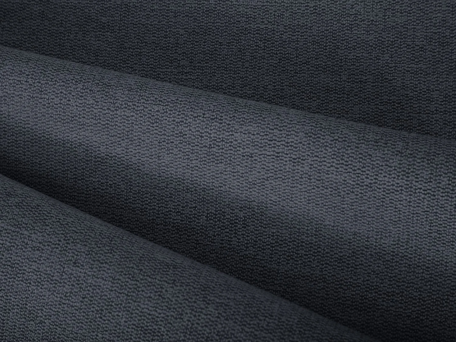 CXL by Christian Lacroix - Bett mit Bettkasten und Kopfteil "Aude" 180x200cm aus strukturiertem Stoff dunkelblau - 216x202x103cm